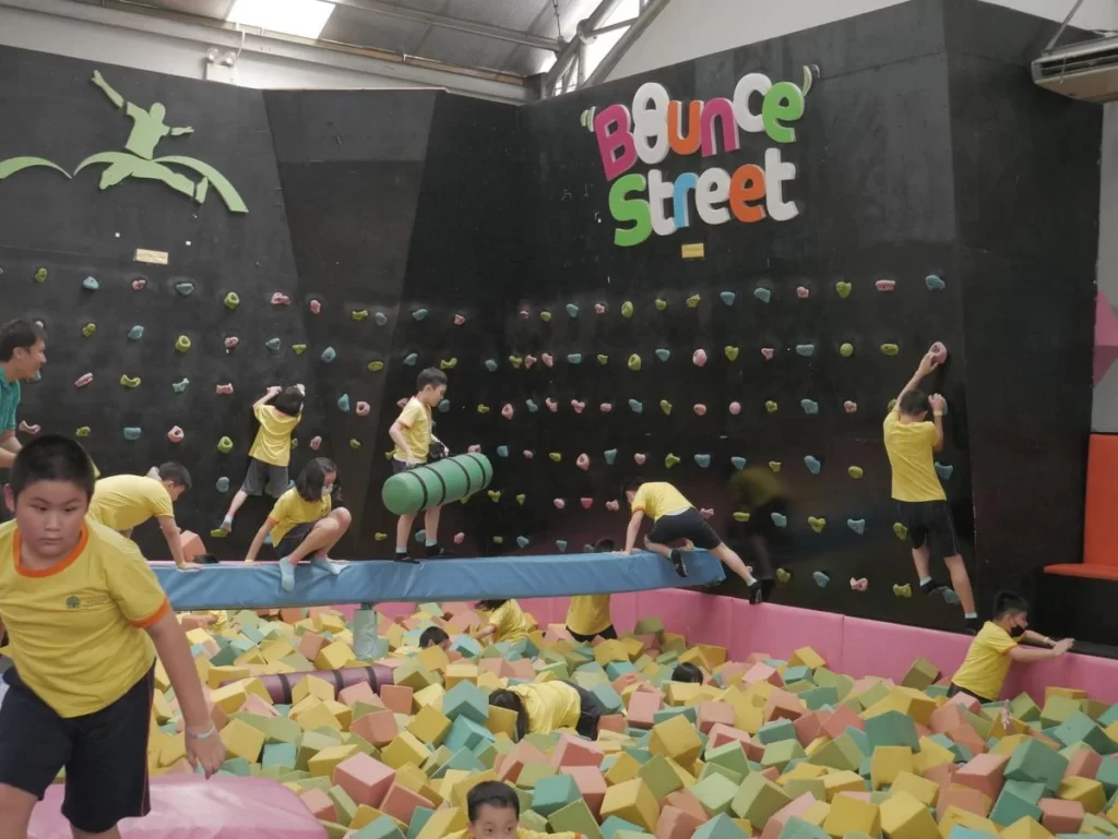 Favourite Kids Area on Foam Pit and Wall Climbing